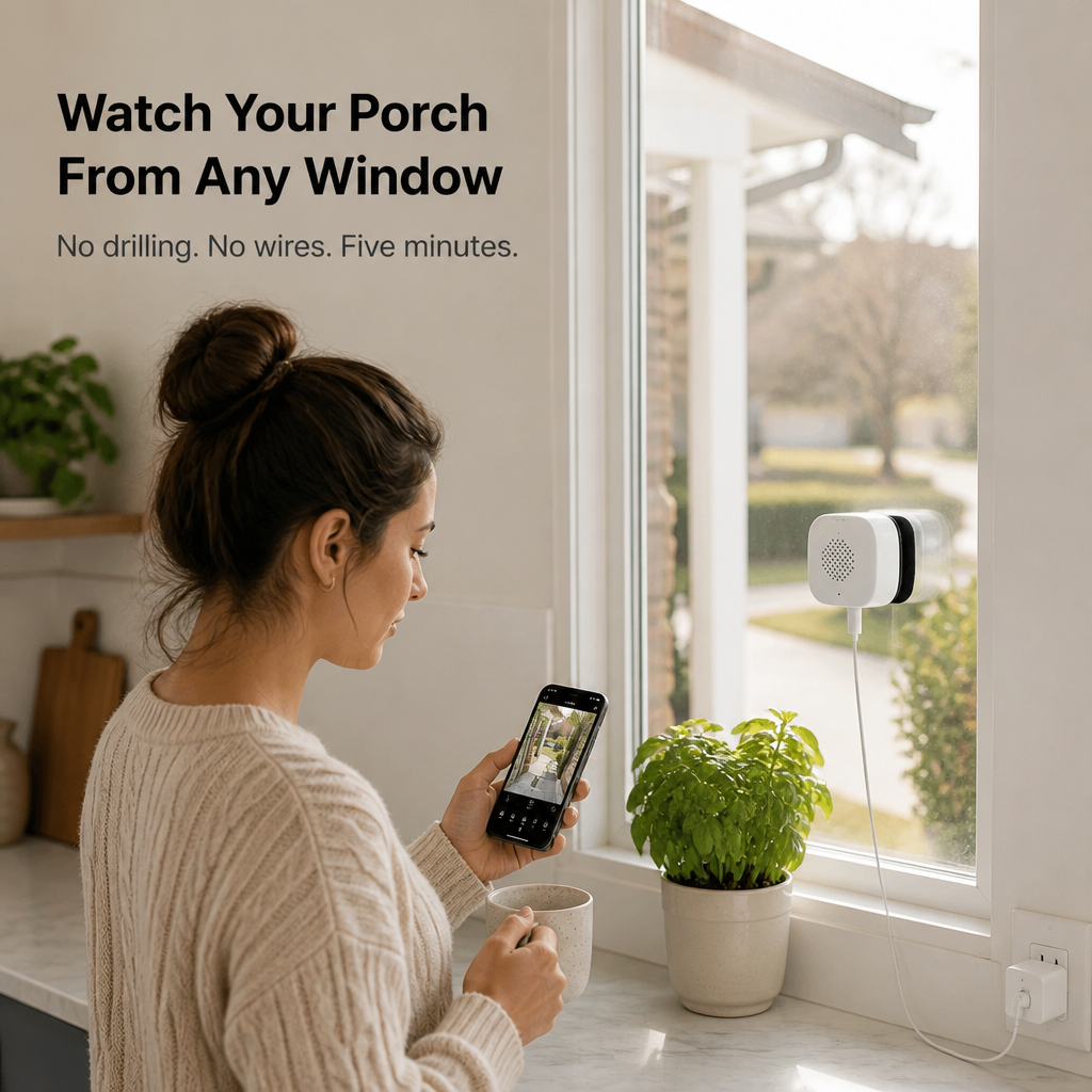 VigilanceEye™ — Stick It to Any Window and Watch Your Porch in 5 Minutes