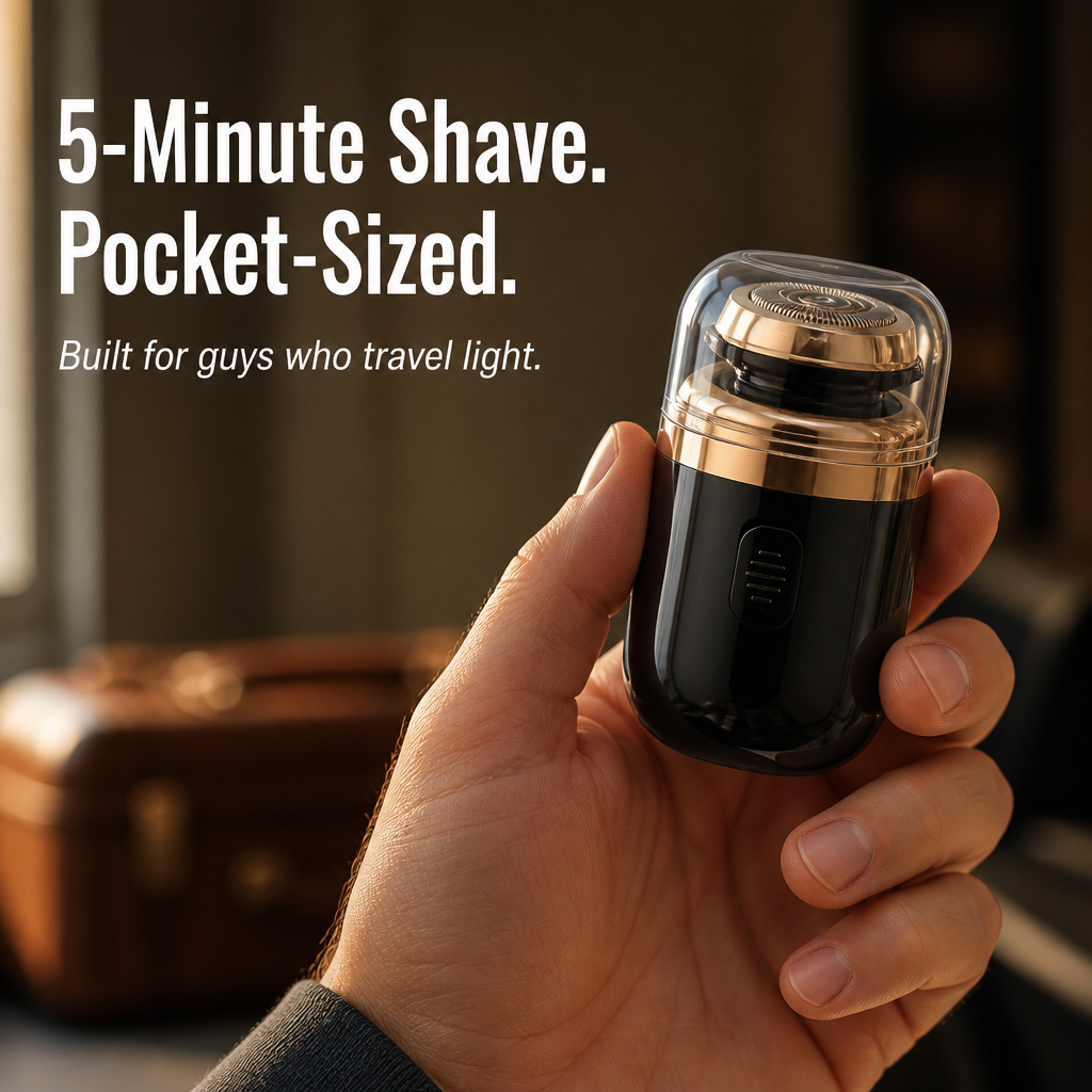 VeloTrim™ — Tame Stubble in 5 Minutes With a Pocket-Sized Capsule Shaver