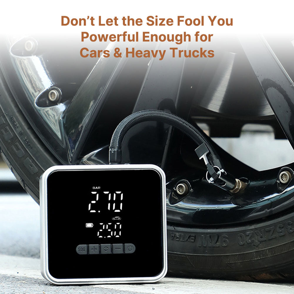 Portable Tire Pump for Vehicles and Bicycles – Quick Inflation