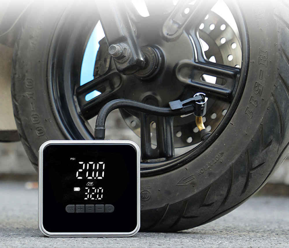 Portable Tire Pump for Vehicles and Bicycles – Quick Inflation