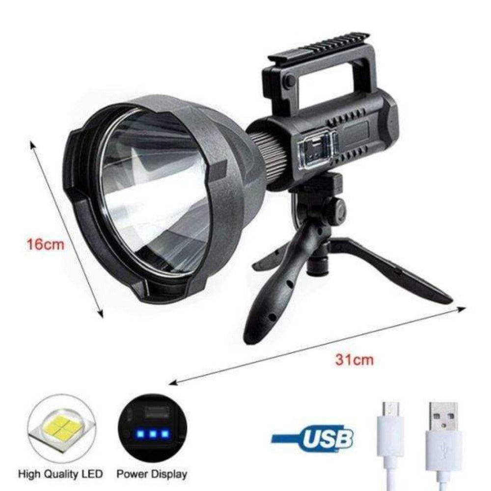 Rechargeable LED Flashlight with 4 Modes for Outdoor Use