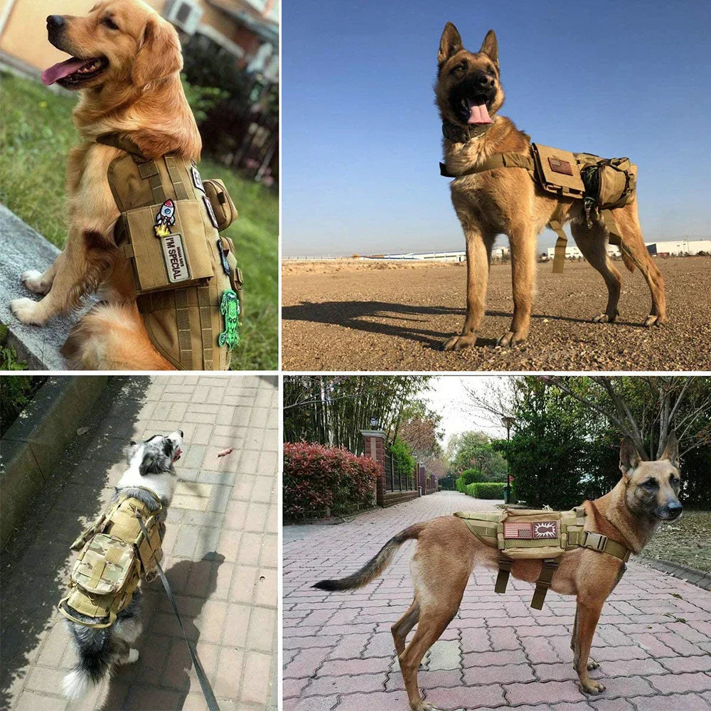 ID Badge Patches for Dog Harness - Hook and Loop Attachments