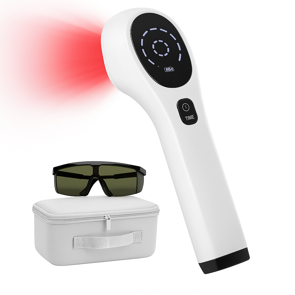 Pain Relief Device with Deep Tissue Red Laser Therapy
