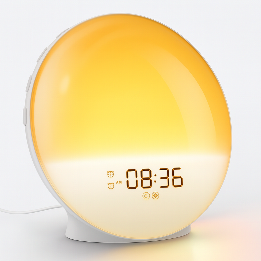 Smart Alarm Clock with Sunrise Simulation and Light Therapy功能
