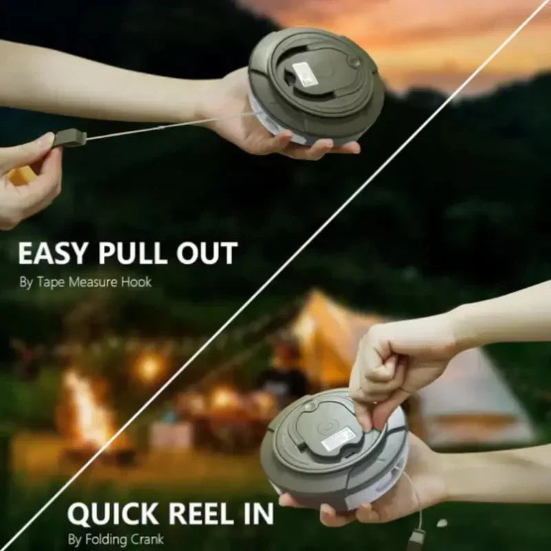Retractable Camping Lantern with 4 Functions