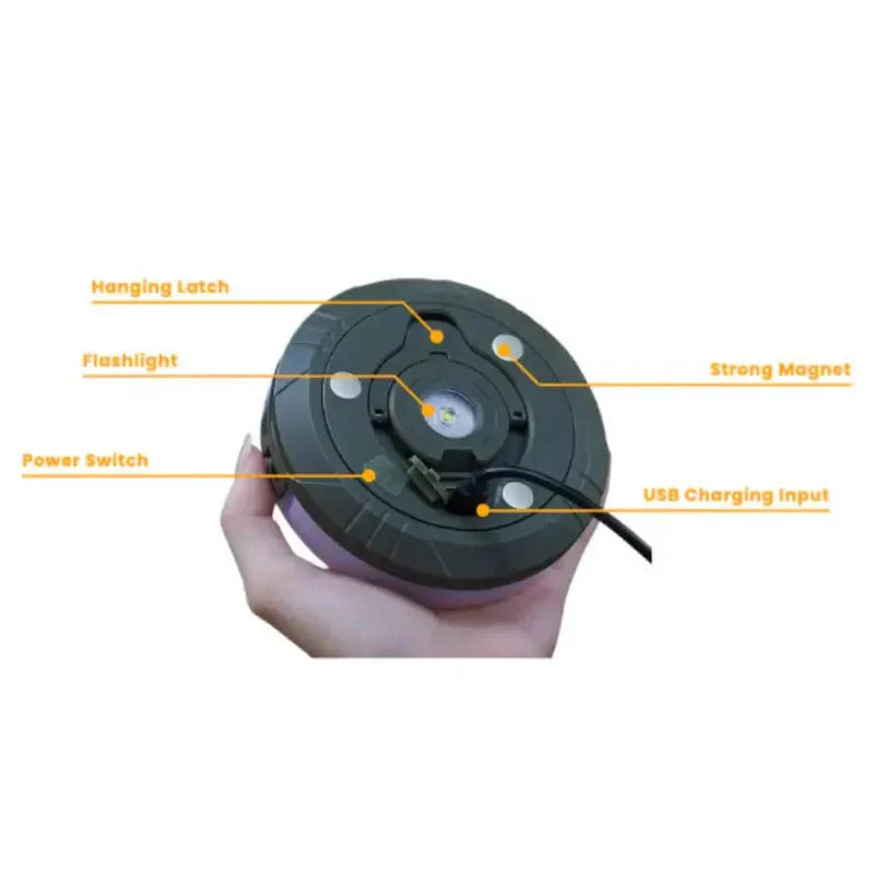 Retractable Camping Lantern with 4 Functions