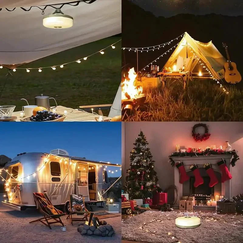 Retractable Camping Lantern with 4 Functions