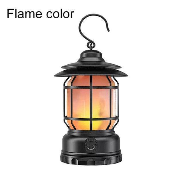 Rechargeable Camping Lantern with 3 Lighting Modes – Vintage Design