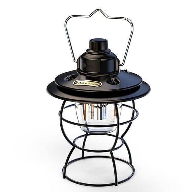 Rechargeable Camping Lantern with 3 Lighting Modes – Vintage Design