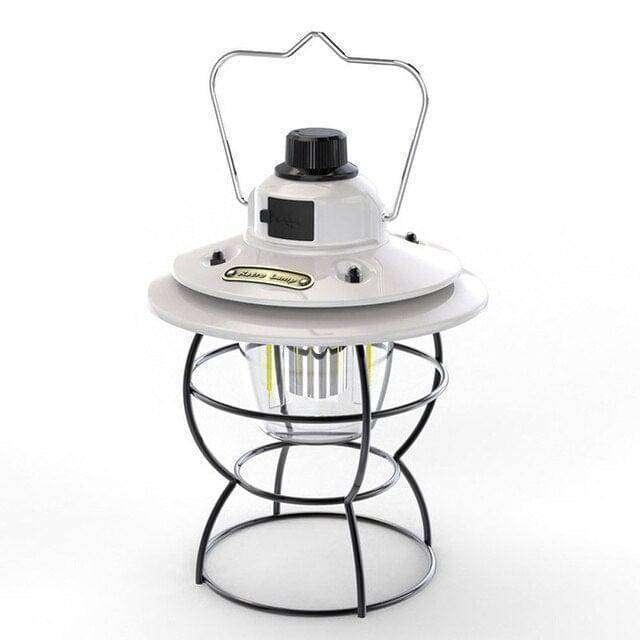 Rechargeable Camping Lantern with 3 Lighting Modes – Vintage Design