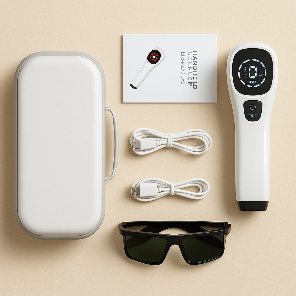 Pain Relief Device with Deep Tissue Red Laser Therapy