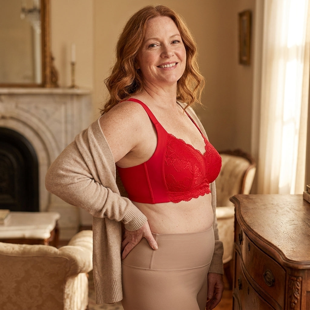 SereniCurve™ – Wireless Lace Bra with Natural Lift & Smoothing Back Band