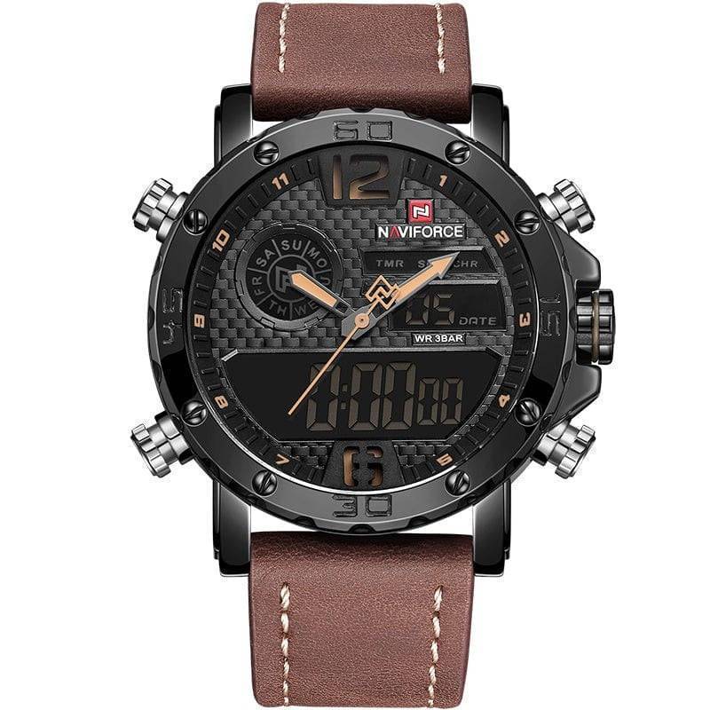 Men's Sport Watch with Dual Displays for Active Lifestyles