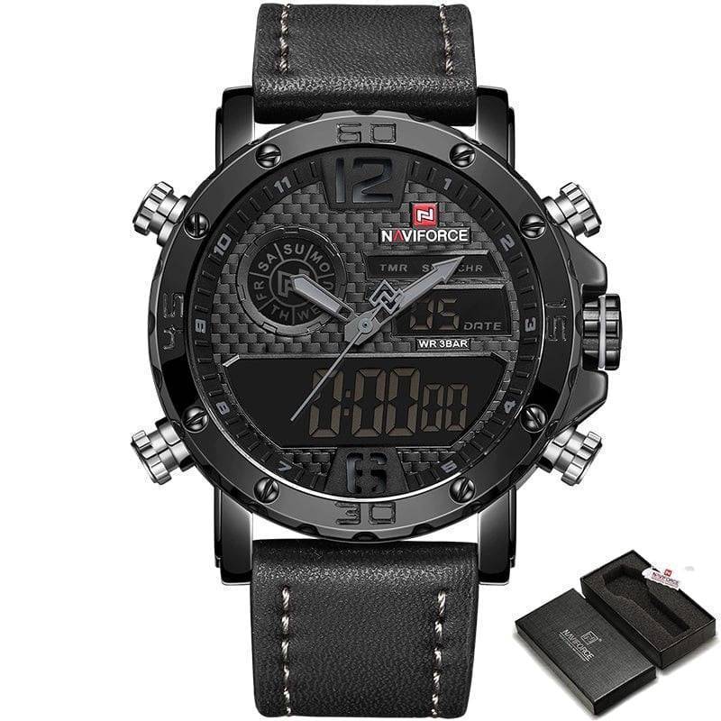 Men's Sport Watch with Dual Displays for Active Lifestyles