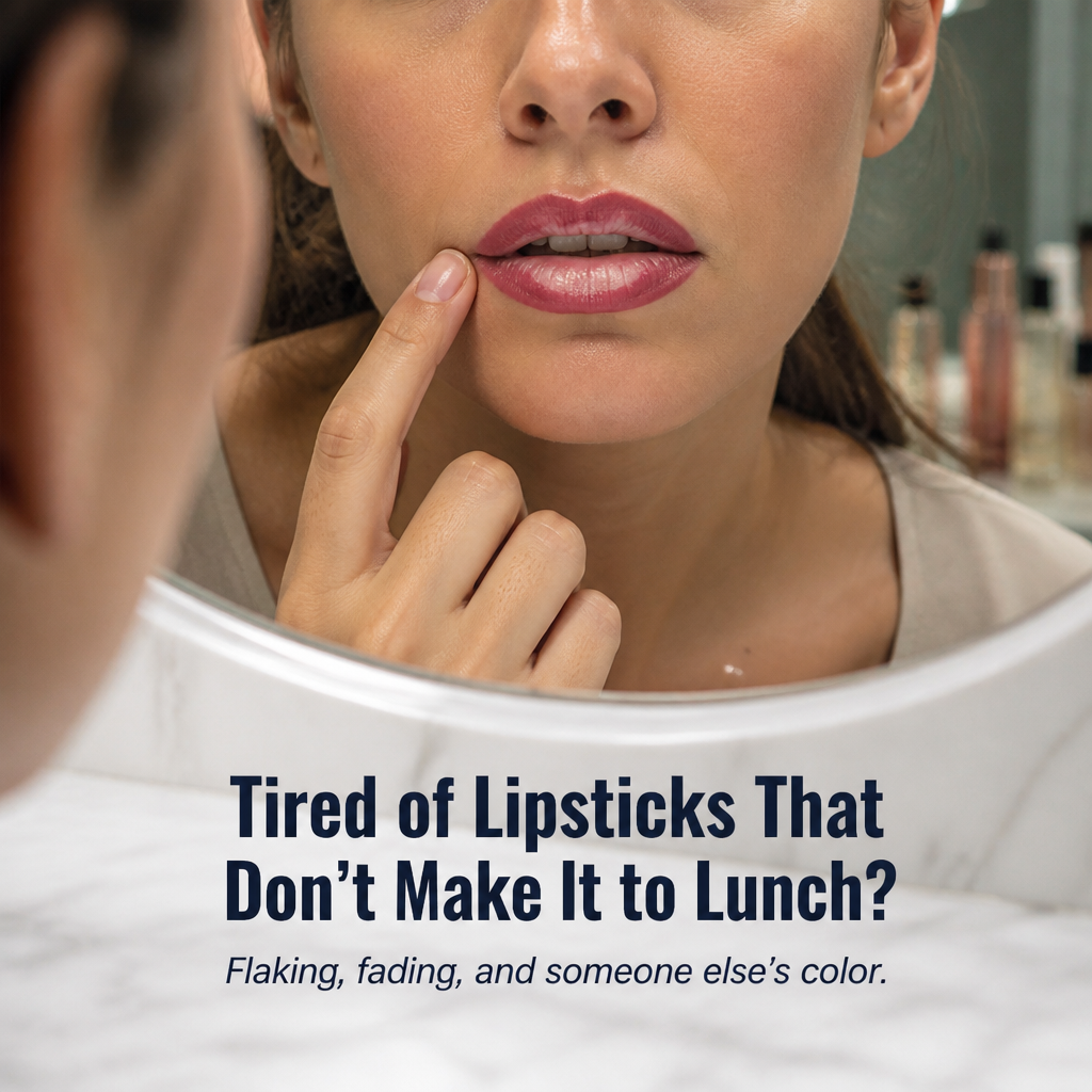 LipAura™ — Watch Glitter Melt Into Your Own Personalized Pink Shade
