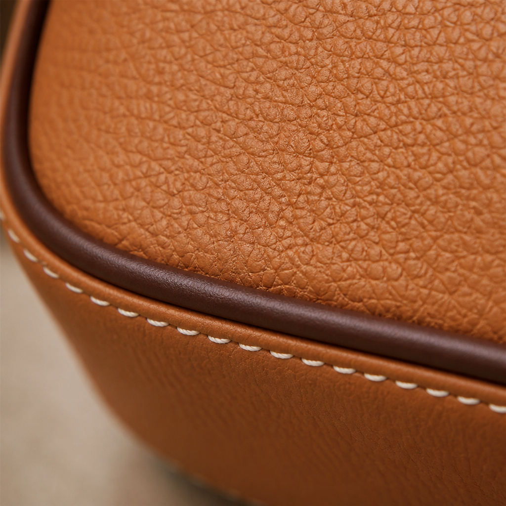 SolaraVera™ – Classic Pebbled Leather Crossbody with Magnetic Snap