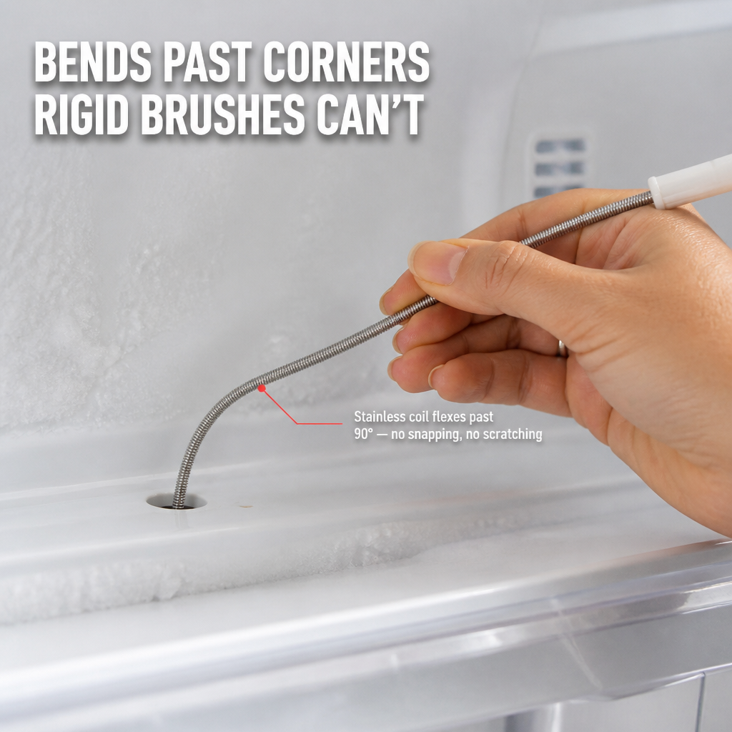 ClearFlowPro™ — Clears Hidden Drain Gunk and Stops Fridge Water Pooling for Good