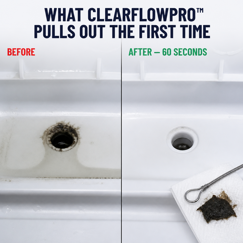 ClearFlowPro™ — Clears Hidden Drain Gunk and Stops Fridge Water Pooling for Good