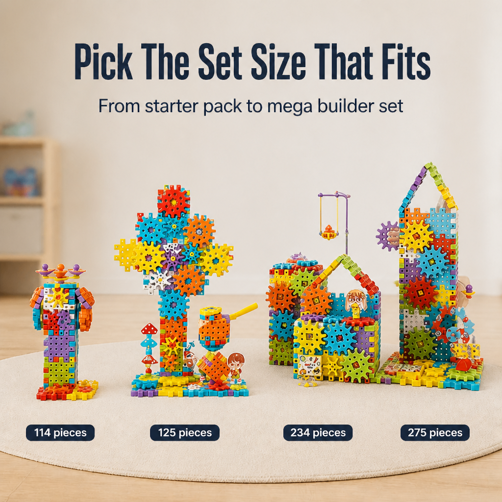 NovaCogs™ 3D Building Set — Ignite Creativity and Build Confidence with Every Click