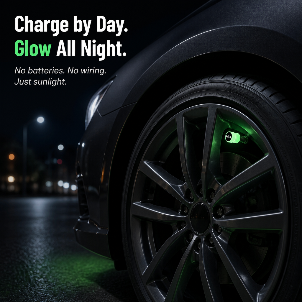 VivaDrive™ — Glow Your Wheels With Your Car's Exact Logo, No Batteries