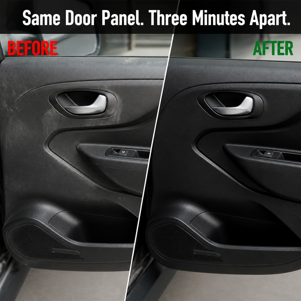 RadianceRide™ — Wipe Faded Plastic, Cracked Leather & Dusty Dash Back to Life