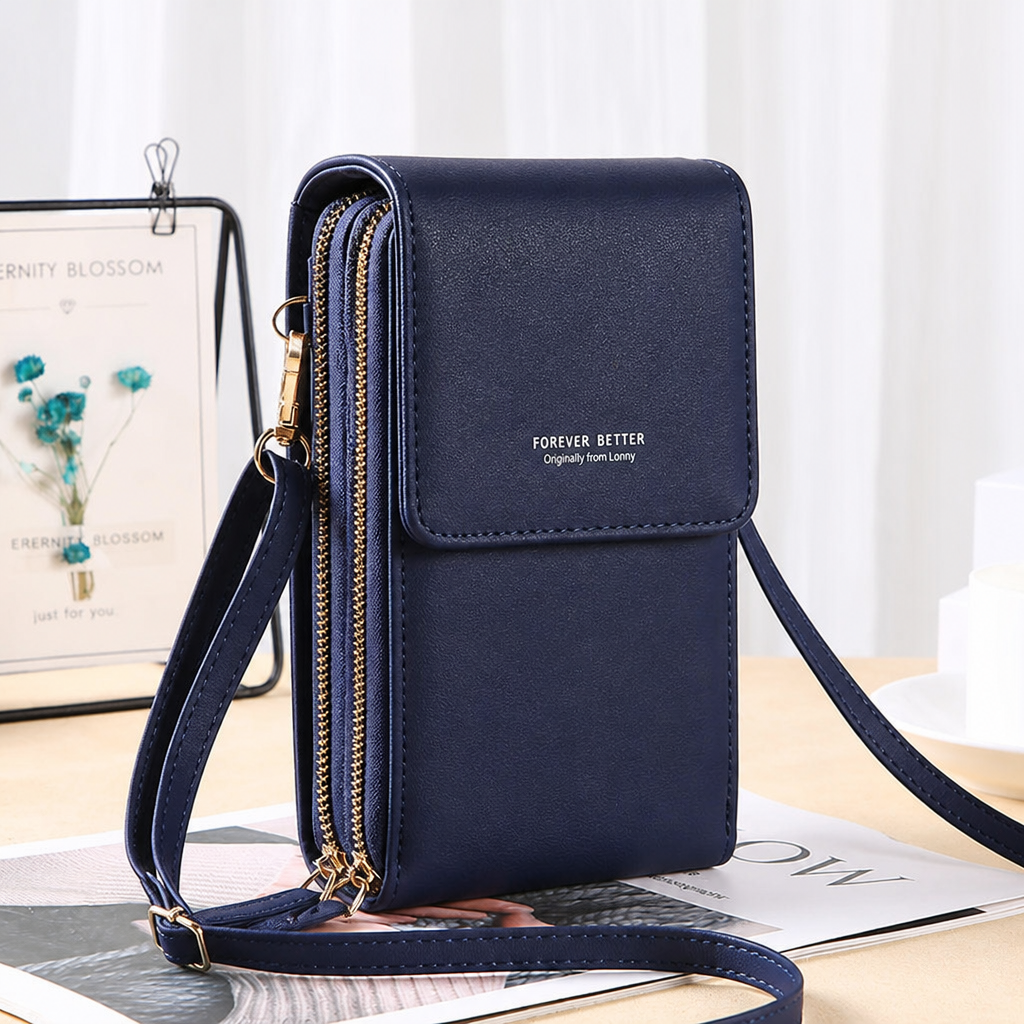 VividGuard™ – Hands-Free Touchscreen Crossbody Phone Bag with RFID Protection