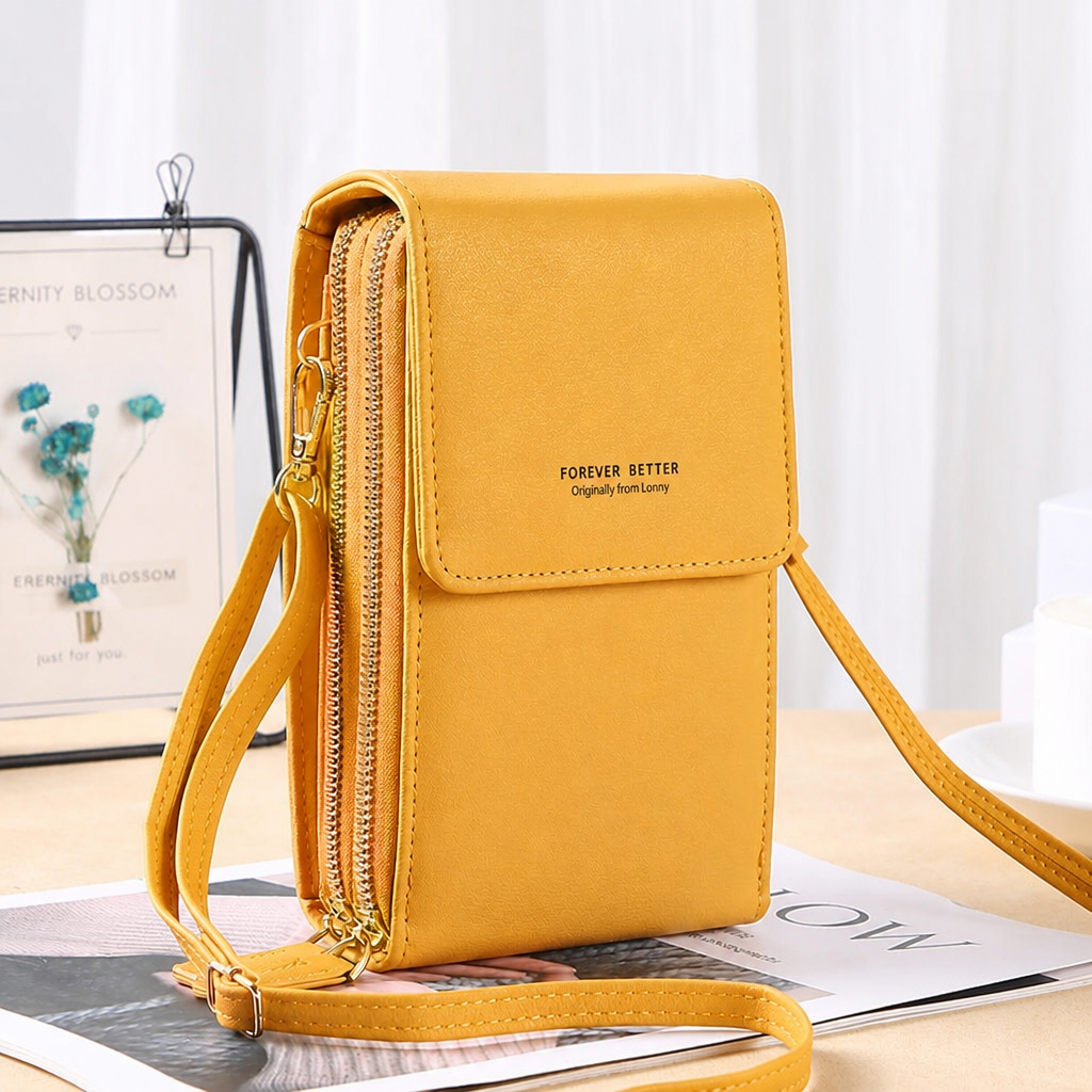 VividGuard™ – Hands-Free Touchscreen Crossbody Phone Bag with RFID Protection