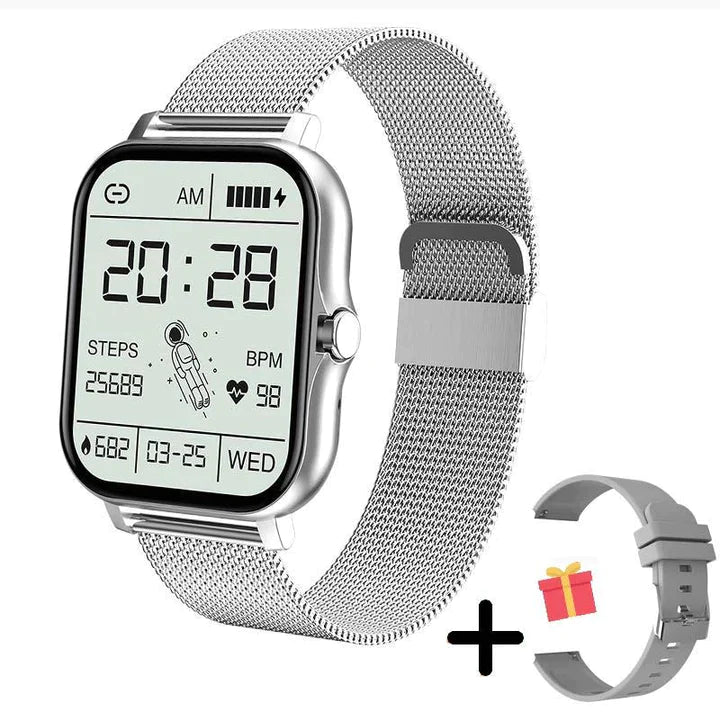 Stylish Women's Smartwatch – Complete Health Monitoring & Extended Battery