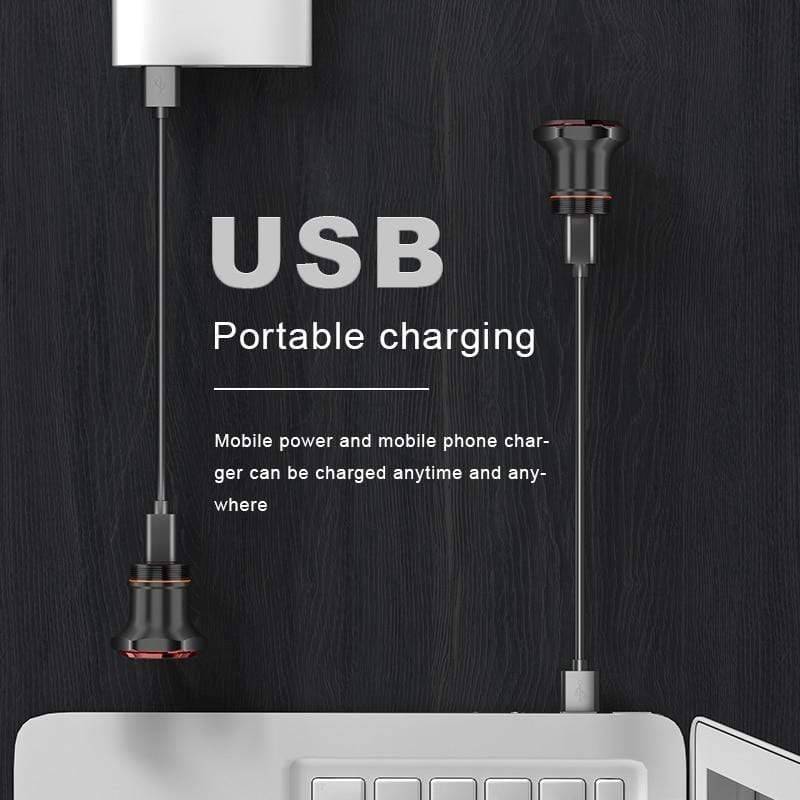 USB Rechargeable Rear Light with Smart Brake Detection for Bicycles