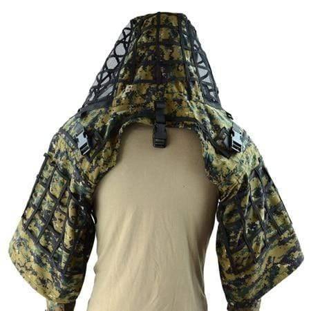Tactical Ghillie Suit Base with Viper Hood for Stealth Concealment