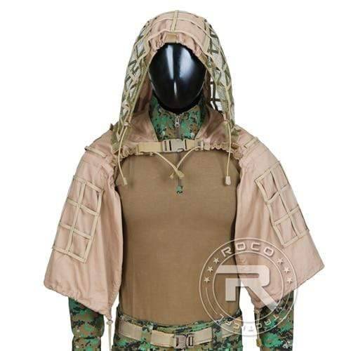 Tactical Ghillie Suit Base with Viper Hood for Stealth Concealment