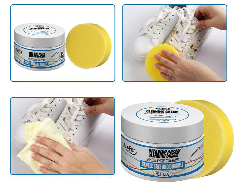 WhiteShine™ (1+1 FREE) | Shoe Cleaning Set (Creme + Sponge)