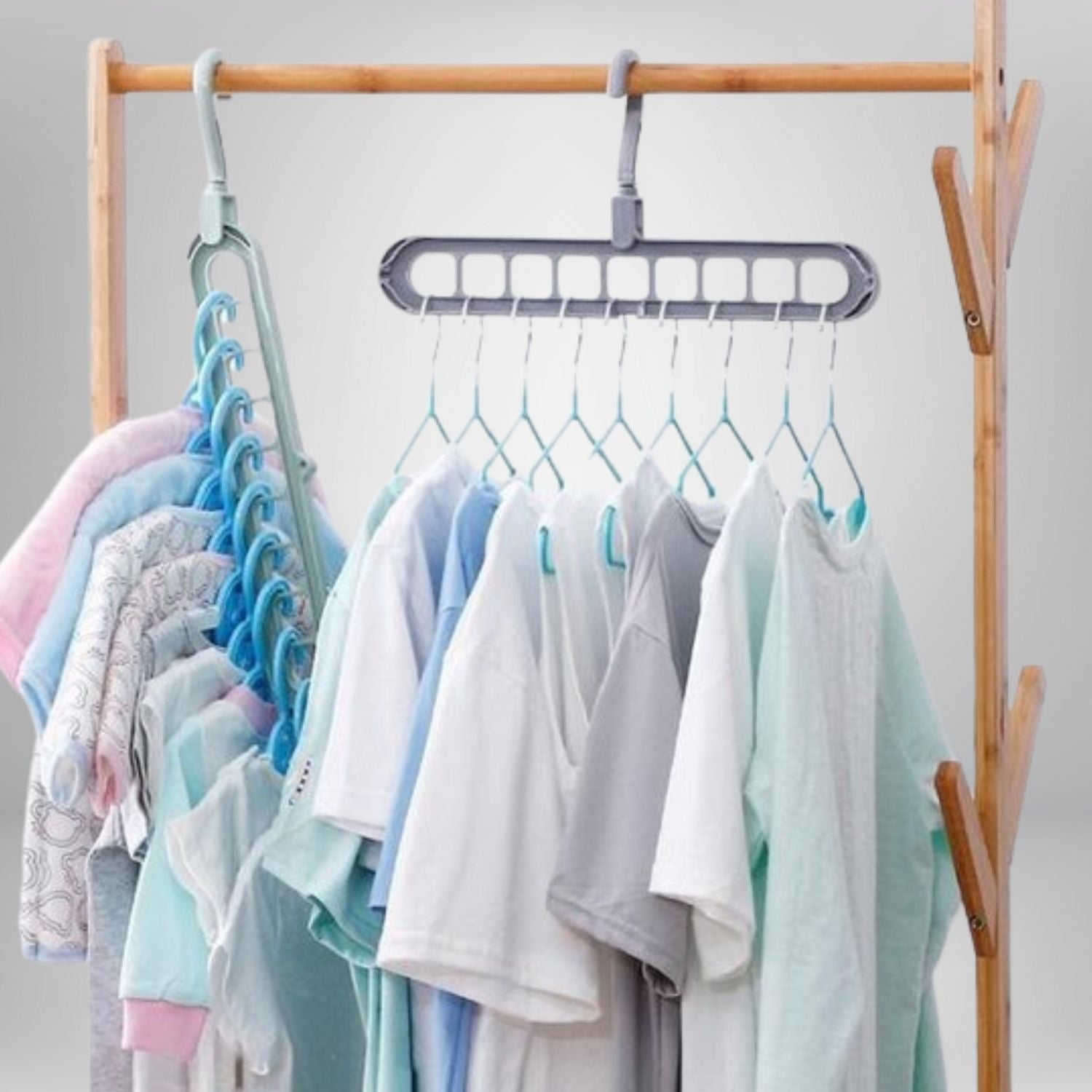 Space-Saving Clothes Hanger Organizer - Set of 2