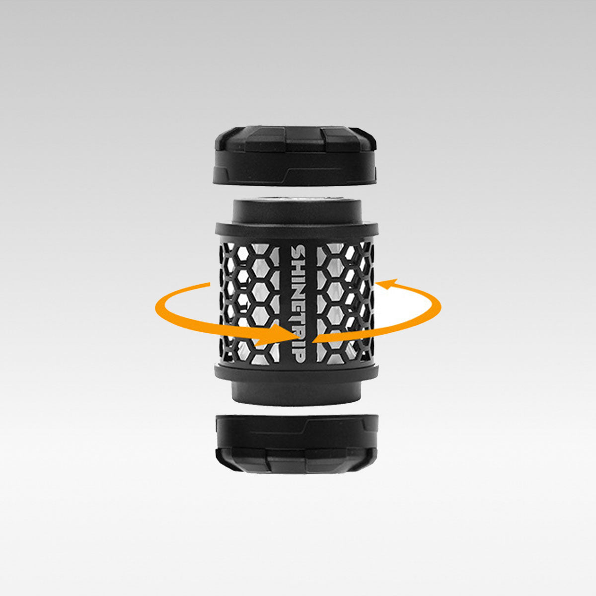 Modular Camp Light with Spin-Glow Feature