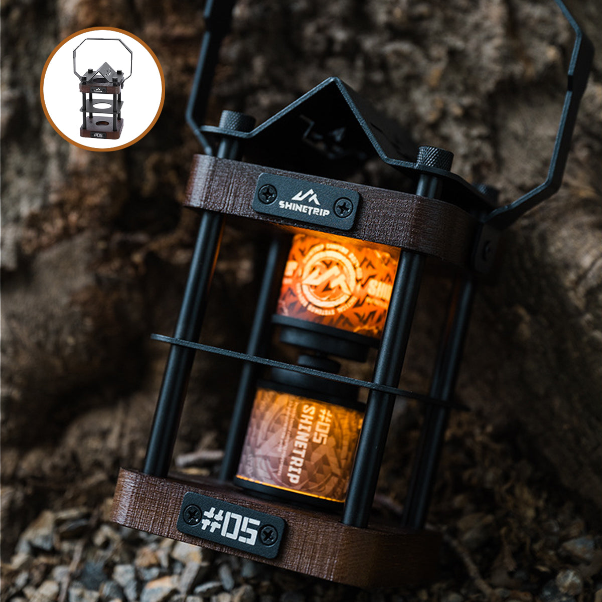 Modular Camp Light with Spin-Glow Feature