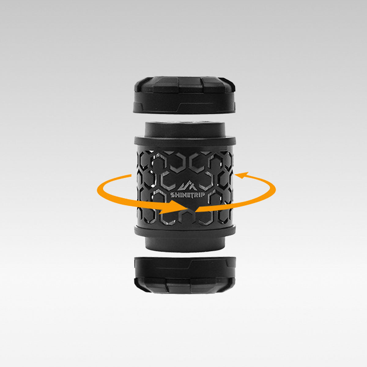 Modular Camp Light with Spin-Glow Feature