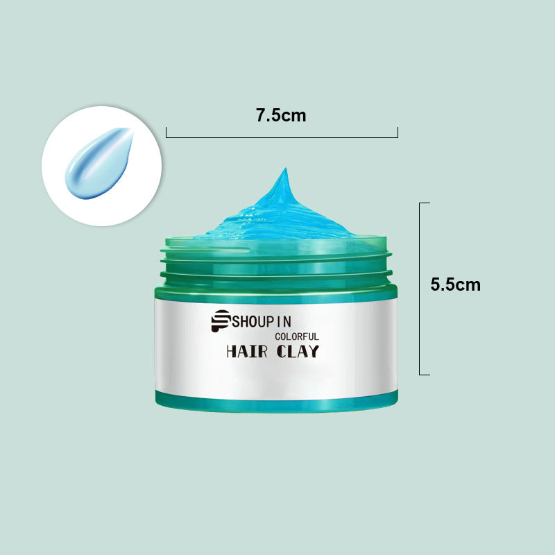 Temporary hair dye wax