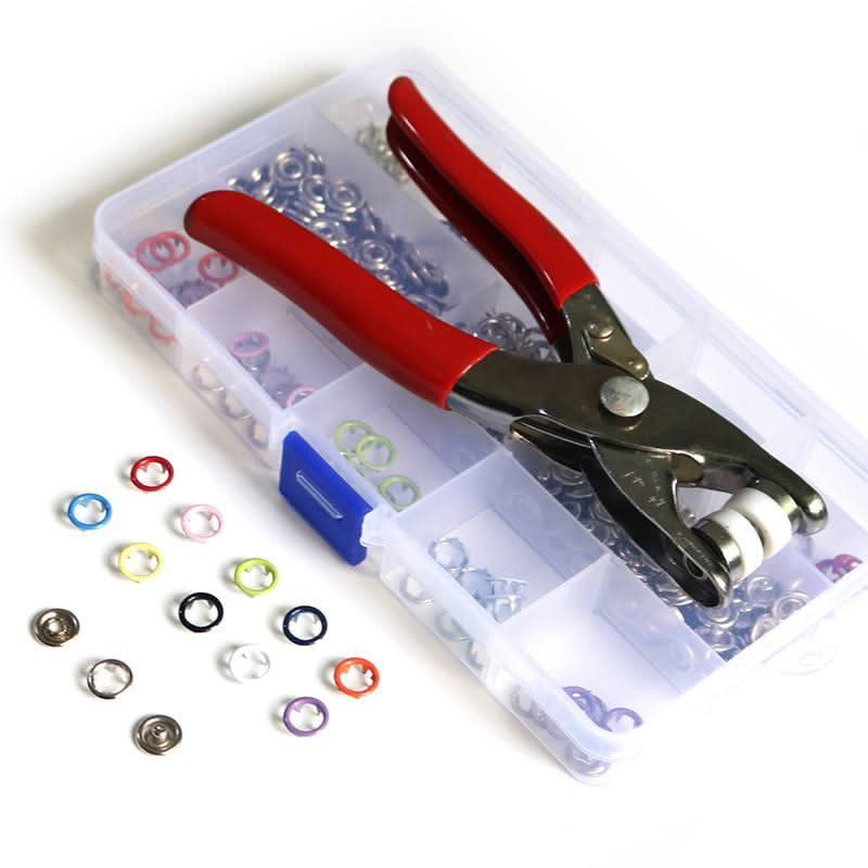Snap Fastener Set - Secure Buttons Easily Without Drilling or Hassle