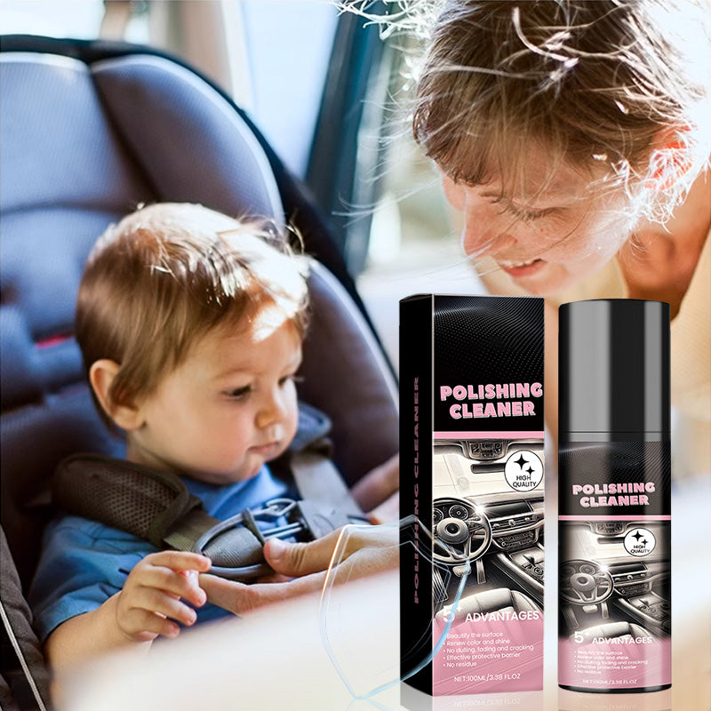 Stain remover and polisher for car interiors