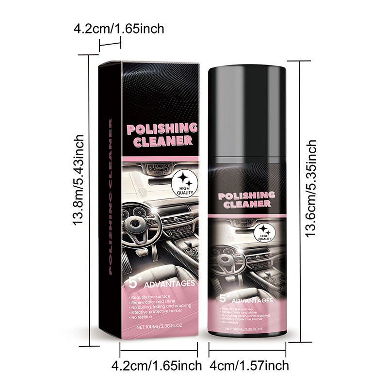 Stain remover and polisher for car interiors