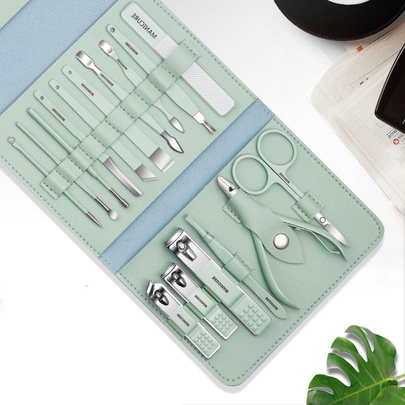 Portable Nail Clipper Set with Case - 12/16 Pieces