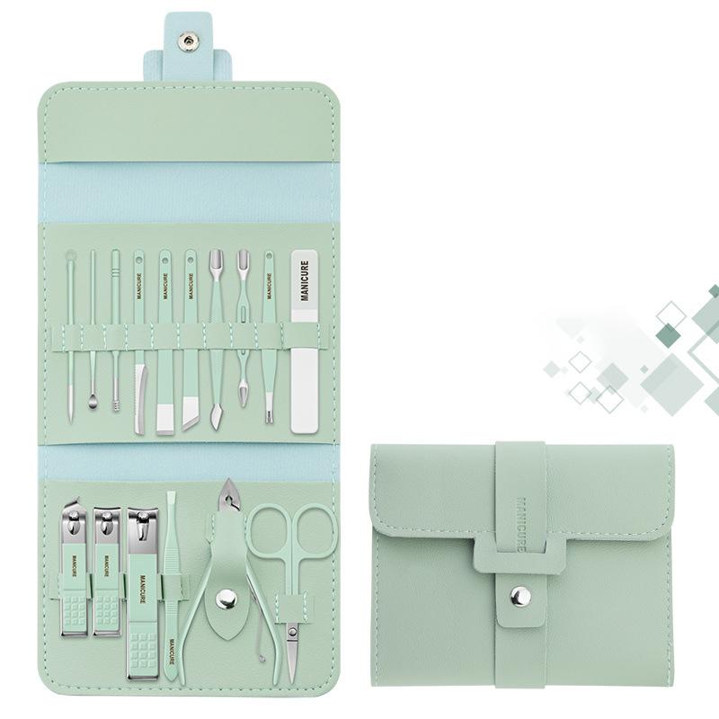 Portable Nail Clipper Set with Case - 12/16 Pieces