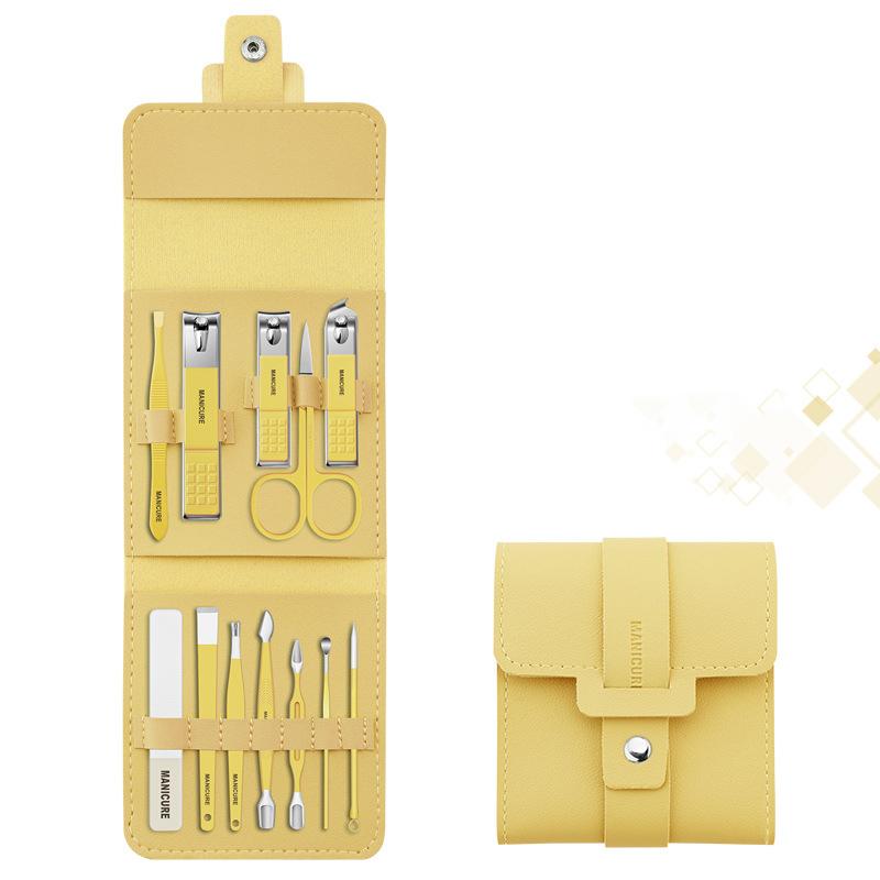 Portable Nail Clipper Set with Case - 12/16 Pieces
