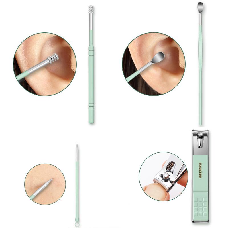 Portable Nail Clipper Set with Case - 12/16 Pieces