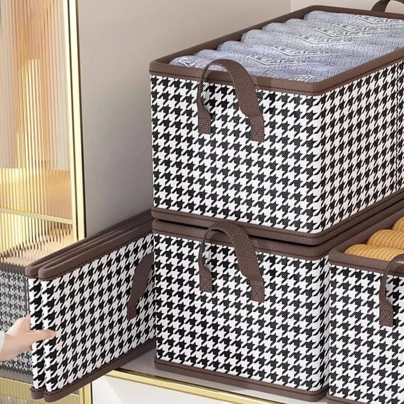 Foldable Denim Closet Organizer for Wardrobe Storage
