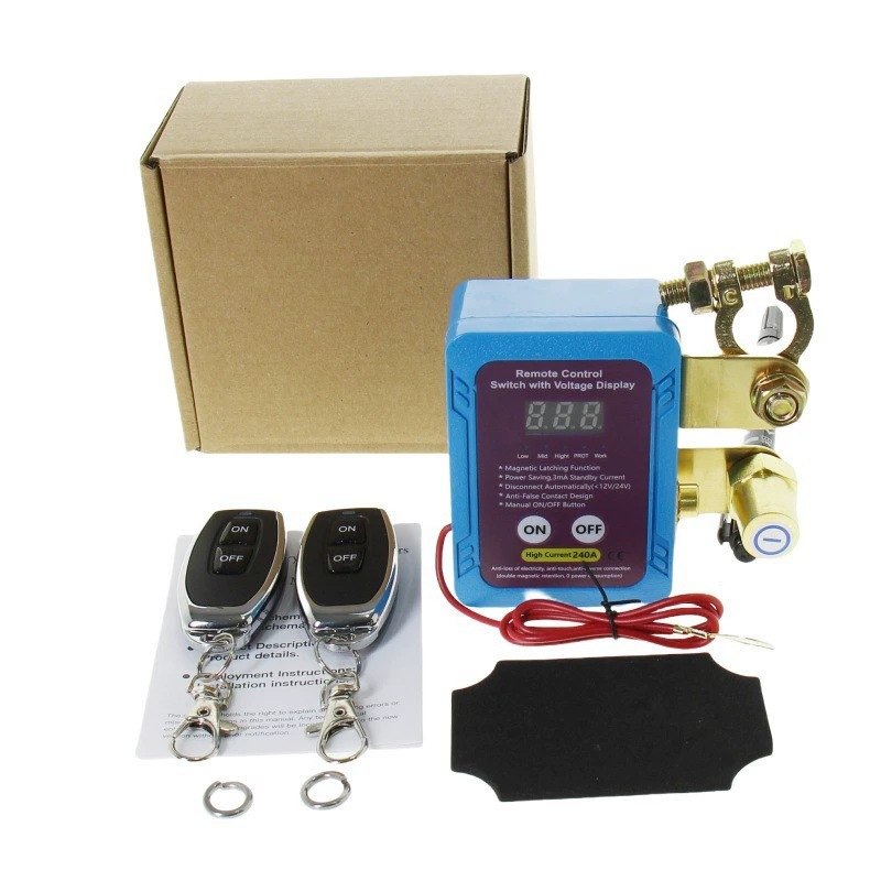 Remote-Controlled Battery Disconnect Switch for Vehicles