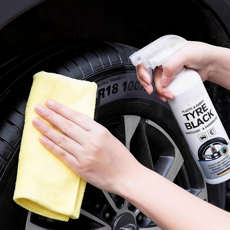 Deep Black Tire Shine for Lasting Protection and Stunning Finish