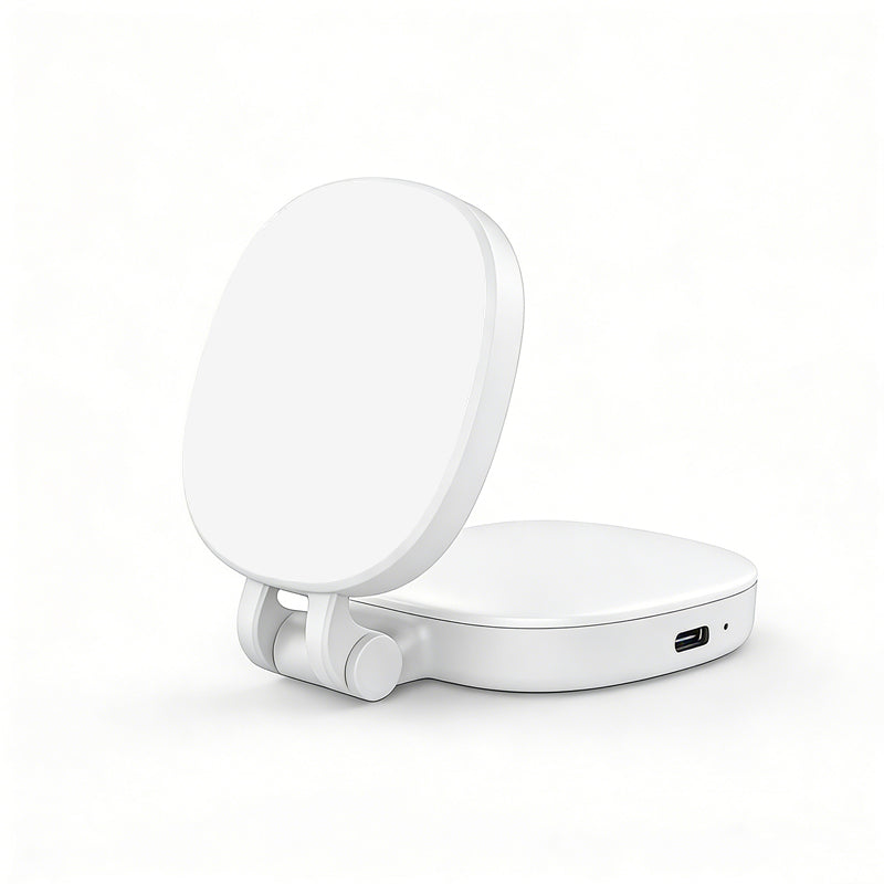 3-in-1 Selfie Light with Mirror and Smartphone Holder