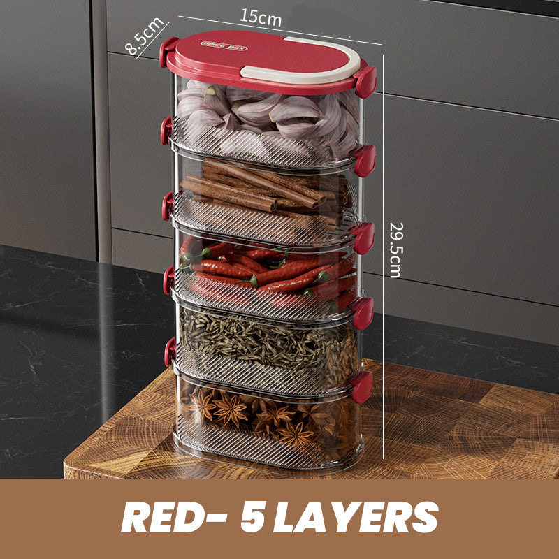 Aroma Organizer - Spice Freshness and Order at the Push of a Button