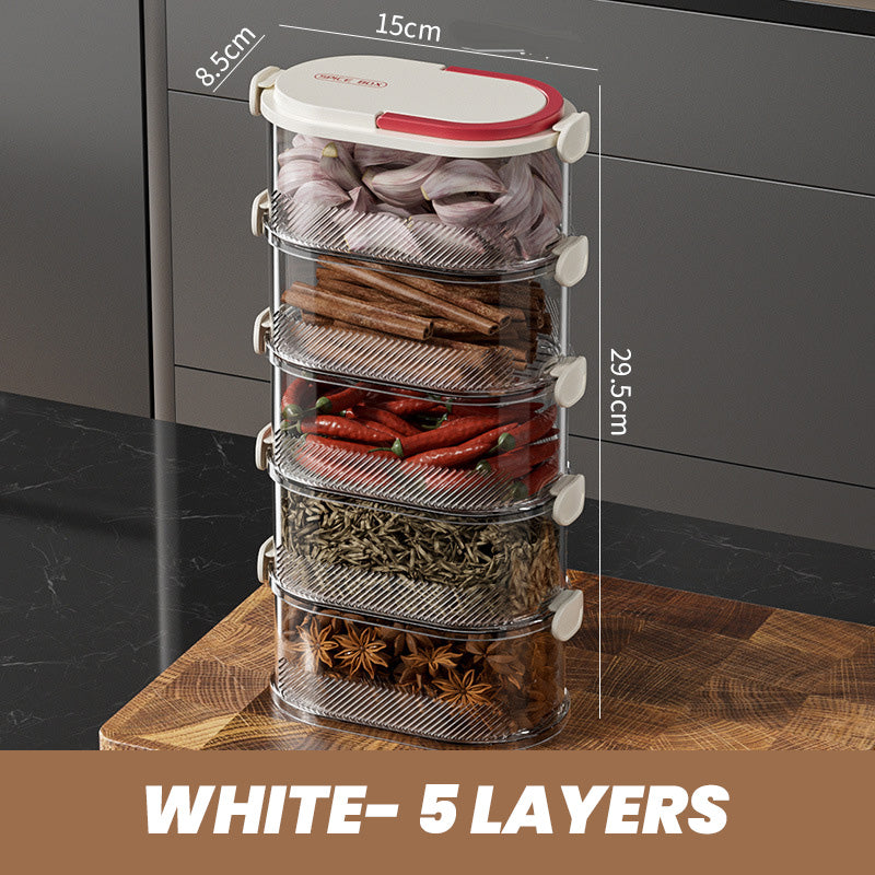Aroma Organizer - Spice Freshness and Order at the Push of a Button